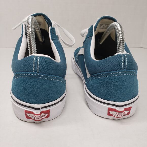 Vans Old Skool Skate Shoes 8 Mens 9.5 Womens Blue Stargazer Pig Suede Casual - Picture 2 of 12
